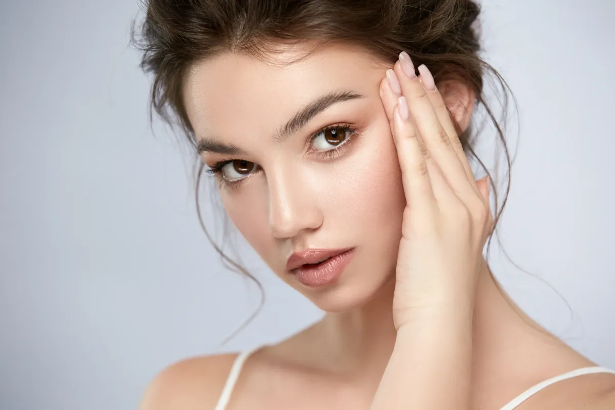 Lady with beautiful face looking front after therapy at boost wellness clinic